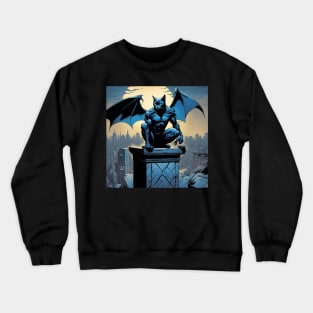 Black Cat Bat Superhero Crewneck Sweatshirt